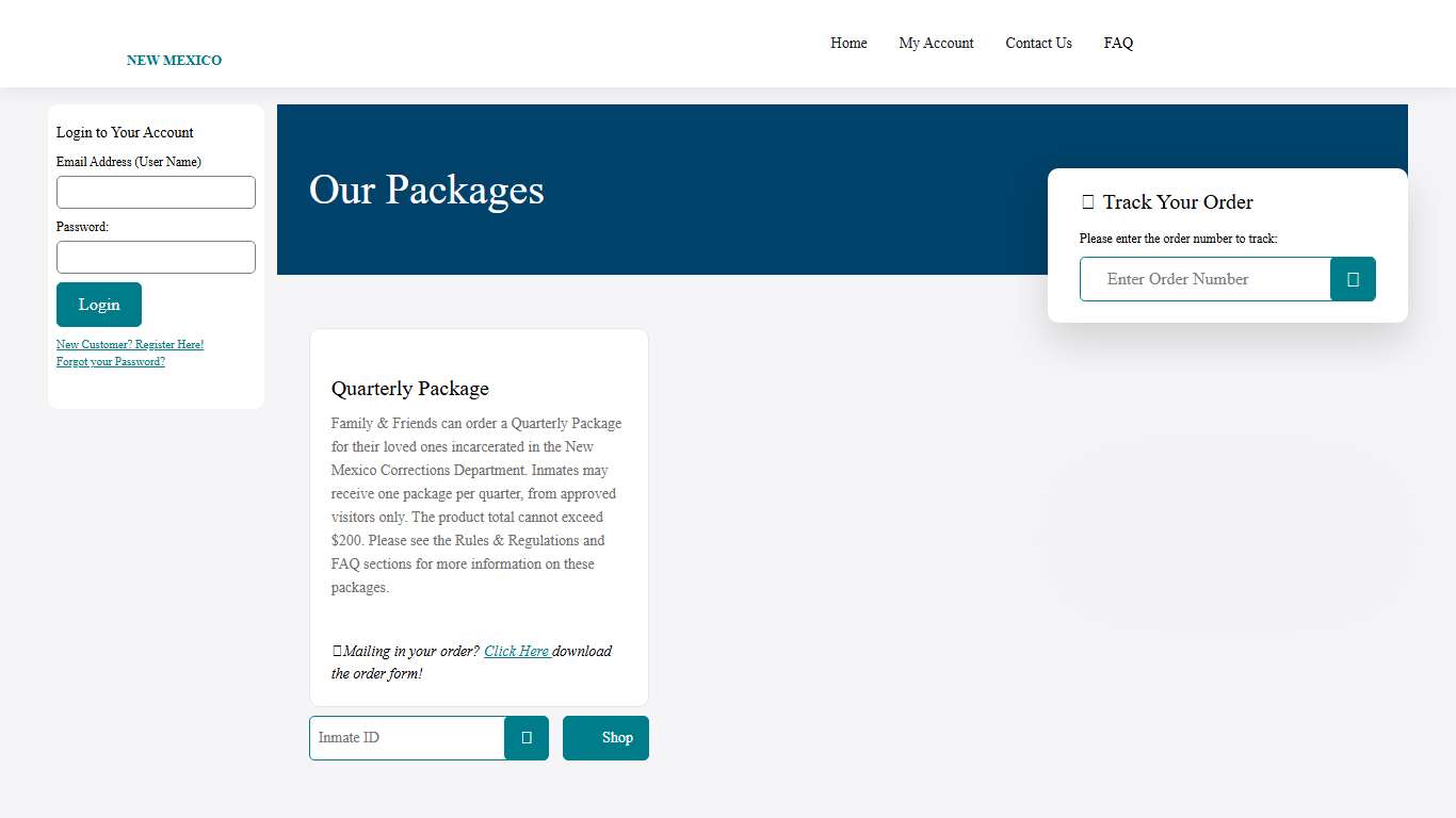 Union Supply Direct - New Mexico Inmate Package - Home